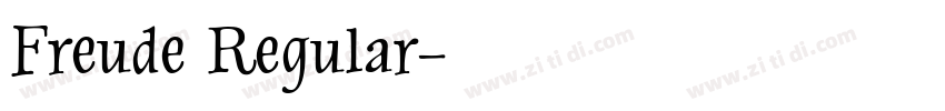 Freude Regular字体转换